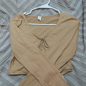 cute thin brown jacket